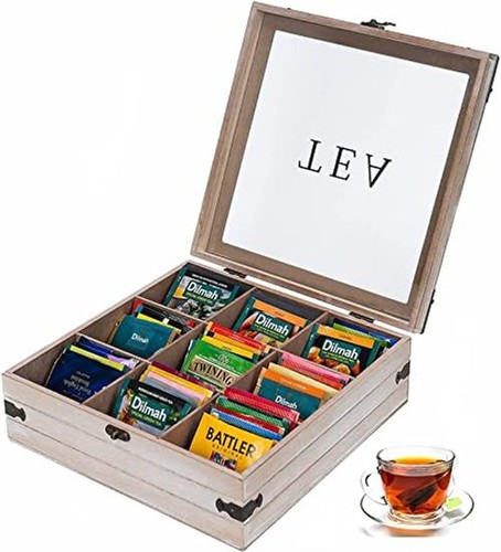 Tea box organizer - box,