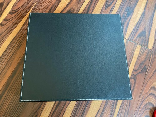 Black faux leather - tea, chest